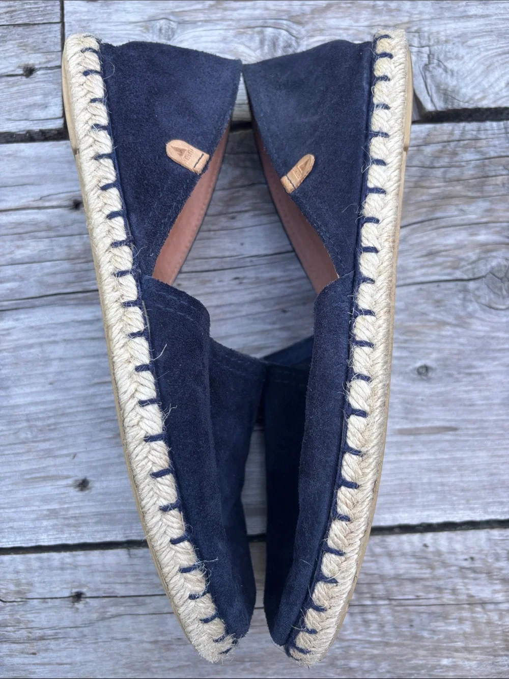VERBENAS Carmen Navy Blue Suede Espadrilles | Made in Spain | EU 38 - Picture 7 of 8
